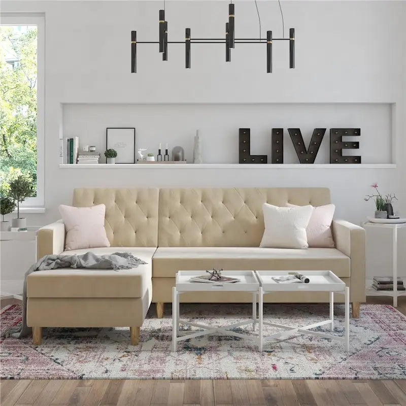 CosmoLiving by Cosmopolitan Liberty Sectional Futon with Storage