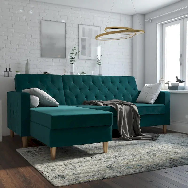 CosmoLiving by Cosmopolitan Liberty Sectional Futon with Storage