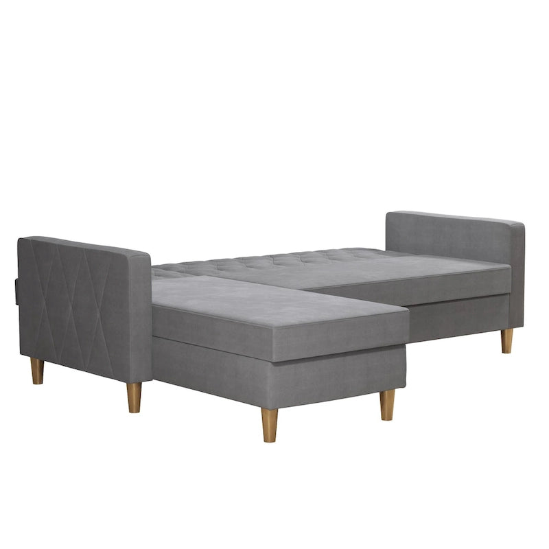 CosmoLiving by Cosmopolitan Liberty Sectional Futon with Storage