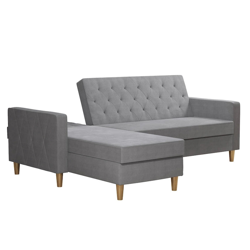 CosmoLiving by Cosmopolitan Liberty Sectional Futon with Storage
