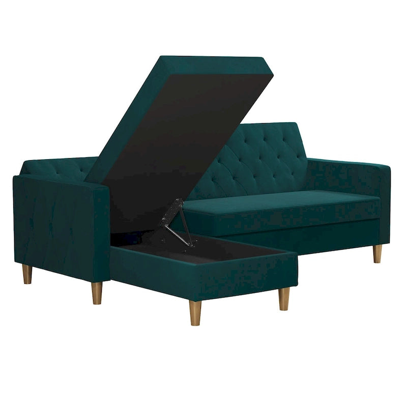 CosmoLiving by Cosmopolitan Liberty Sectional Futon with Storage