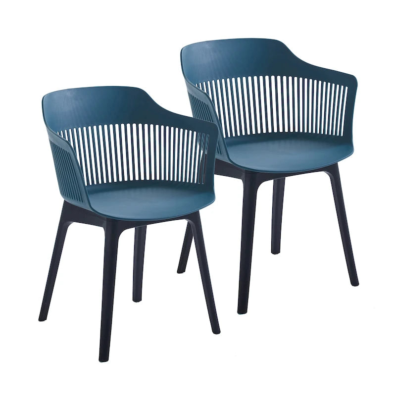 Porthos Home Palmer Dining Chairs Set of 2, Plastic Shell And Legs