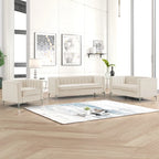Morden Fort Living Room Furniture Sets Couches for Living Room, Chair, Couch and Sofa 3 Pieces, Fabric, Dutch Velvet