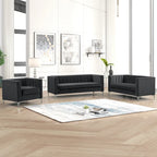 Morden Fort Living Room Furniture Sets Couches for Living Room, Chair, Couch and Sofa 3 Pieces, Fabric, Dutch Velvet