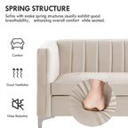 Morden Fort Living Room Furniture Sets Couches for Living Room, Chair, Couch and Sofa 3 Pieces, Fabric, Dutch Velvet