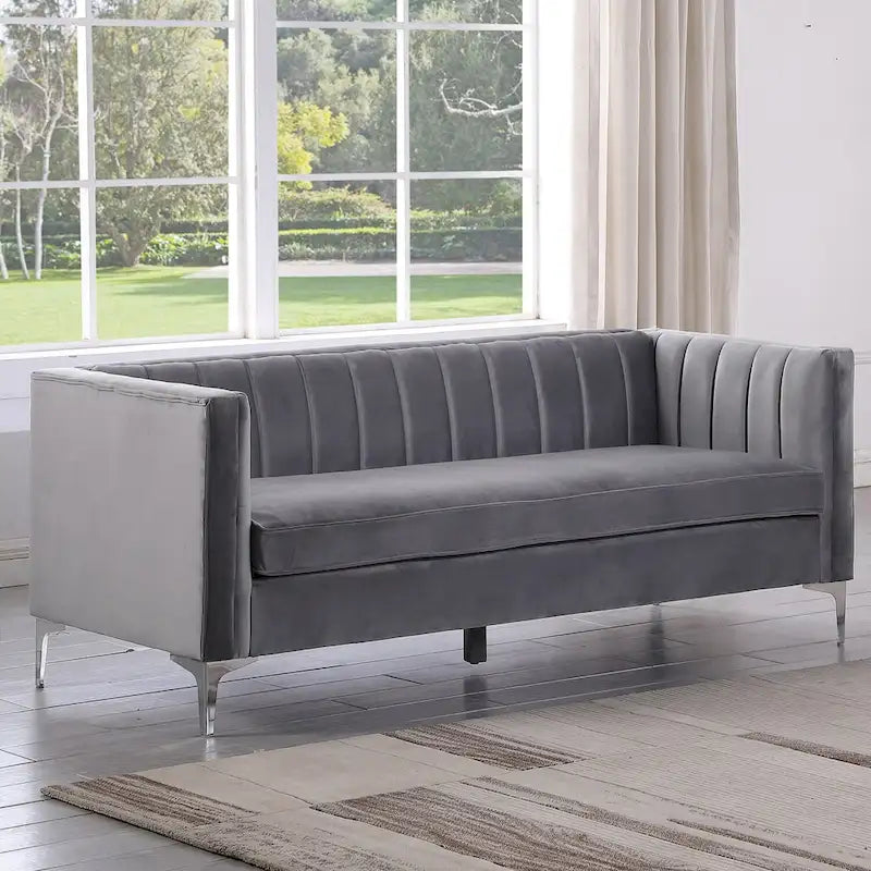 Morden Fort Living Room Furniture Sets Couches for Living Room, Chair, Couch and Sofa 3 Pieces, Fabric, Dutch Velvet