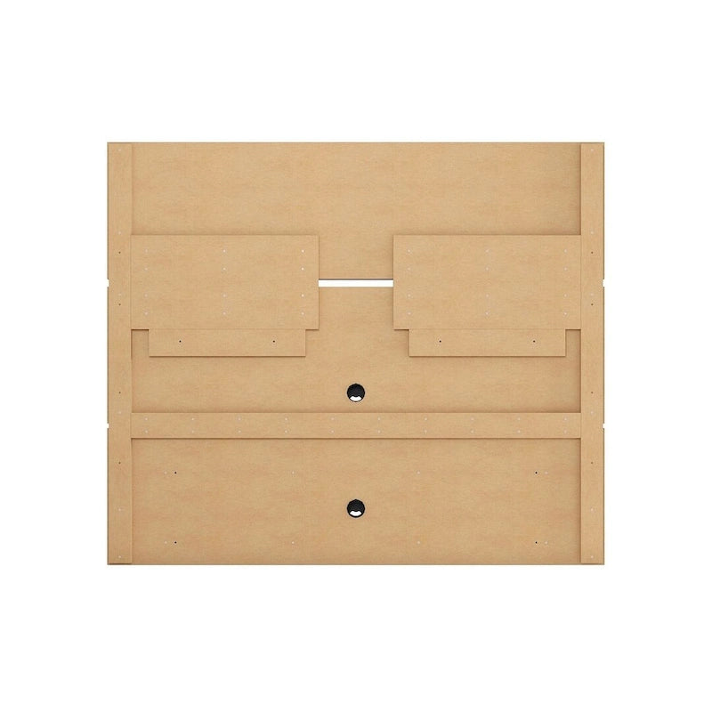 Vernon Mid Century Modern Wood 62.99 In. Floating Living Room Entertainment Furniture