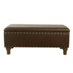 HomePop Storage Bench with Nail head Trim