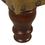 HomePop Storage Bench with Nail head Trim