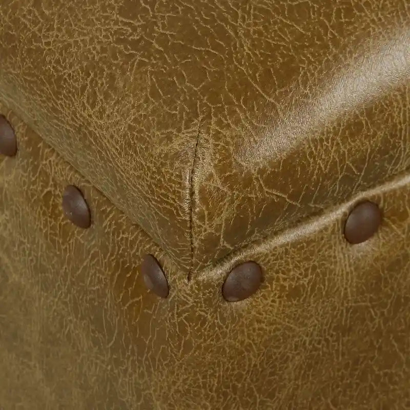 HomePop Storage Bench with Nail head Trim