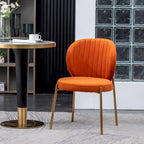 Roundhill Furniture Amoa Contemporary Velvet Upholstery Dining Chair