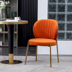 Roundhill Furniture Amoa Contemporary Velvet Upholstery Dining Chair