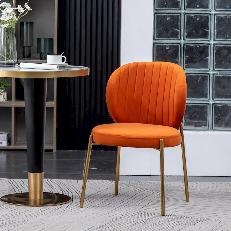 Roundhill Furniture Amoa Contemporary Velvet Upholstery Dining Chair