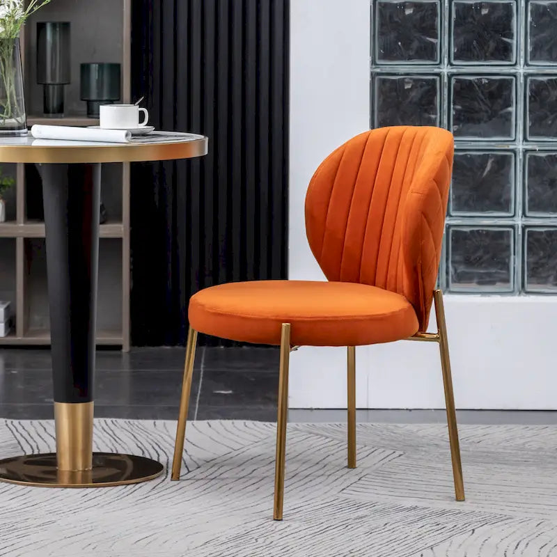 Roundhill Furniture Amoa Contemporary Velvet Upholstery Dining Chair