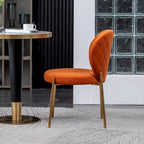 Roundhill Furniture Amoa Contemporary Velvet Upholstery Dining Chair