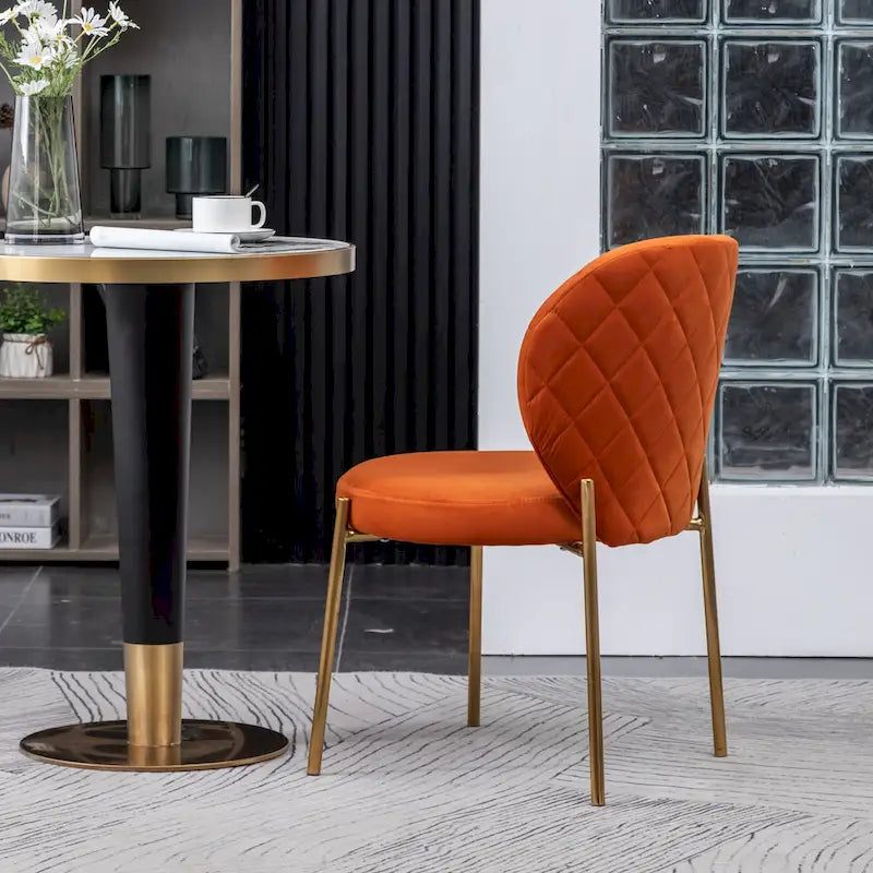 Roundhill Furniture Amoa Contemporary Velvet Upholstery Dining Chair