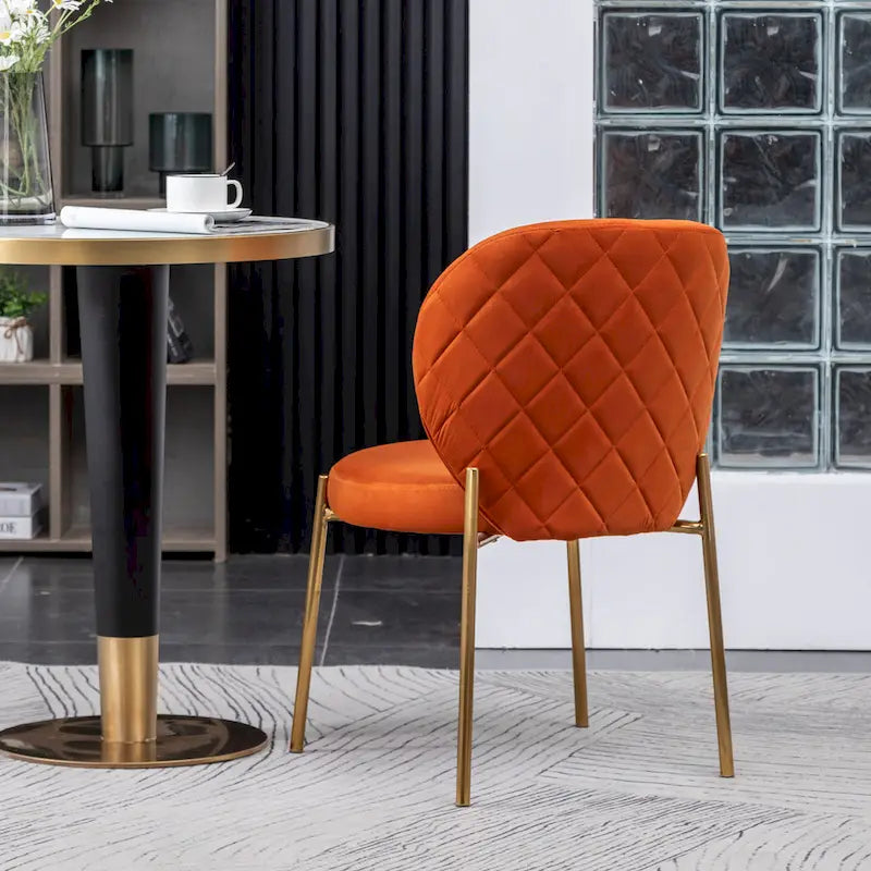 Roundhill Furniture Amoa Contemporary Velvet Upholstery Dining Chair