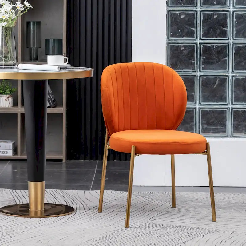 Roundhill Furniture Amoa Contemporary Velvet Upholstery Dining Chair