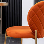 Roundhill Furniture Amoa Contemporary Velvet Upholstery Dining Chair