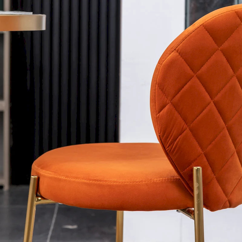 Roundhill Furniture Amoa Contemporary Velvet Upholstery Dining Chair