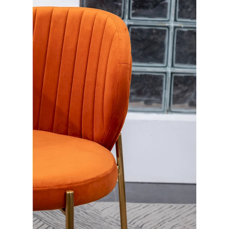 Roundhill Furniture Amoa Contemporary Velvet Upholstery Dining Chair