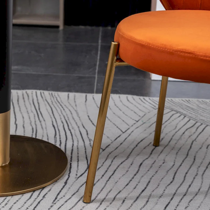 Roundhill Furniture Amoa Contemporary Velvet Upholstery Dining Chair