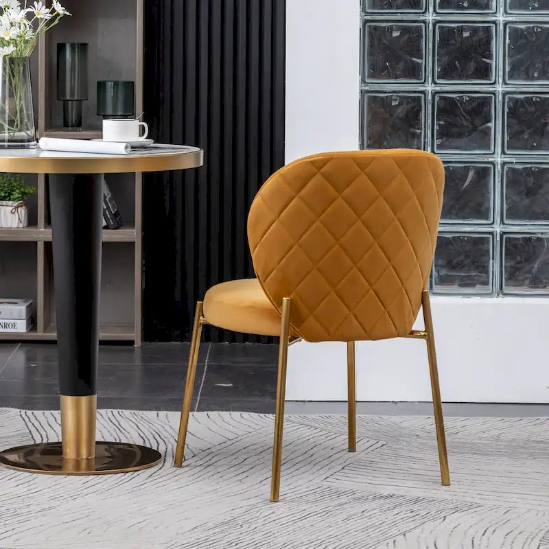 Roundhill Furniture Amoa Contemporary Velvet Upholstery Dining Chair