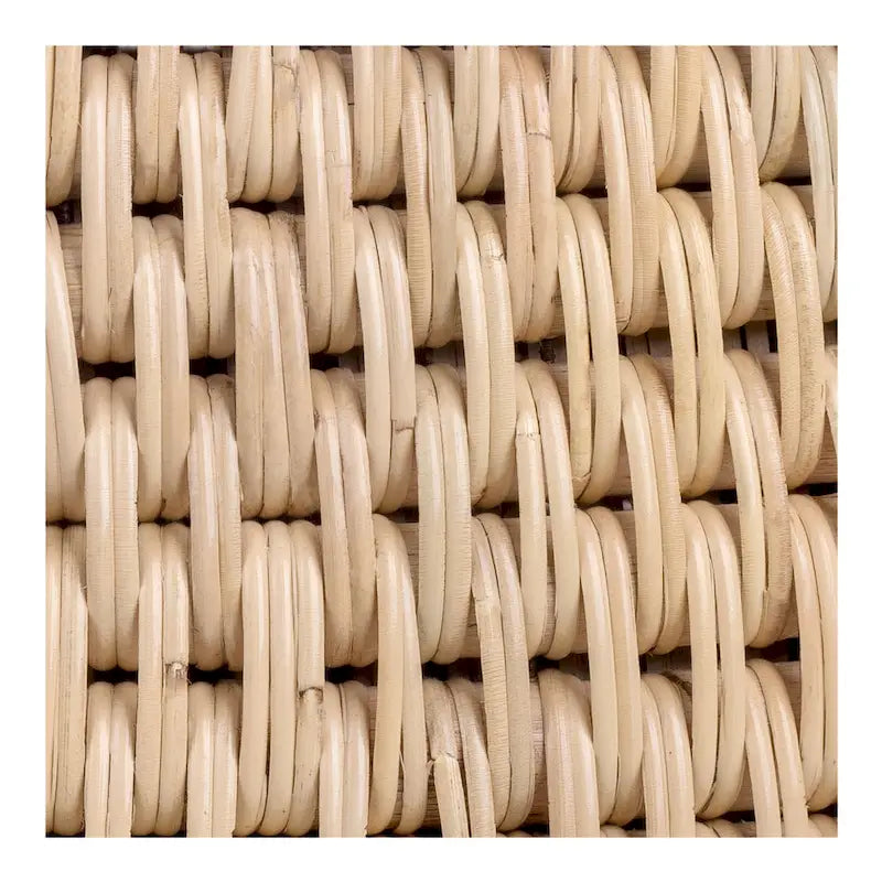 Kamari Rattan Coffee Table & Side/End Table w/ Wood Top