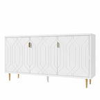 70 inch Width Console Table with Adjustable Shelves