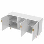 70 inch Width Console Table with Adjustable Shelves