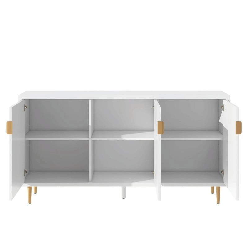 70 inch Width Console Table with Adjustable Shelves