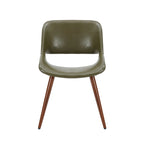 Carson Carrington Langa Faux Leather Mid-Century Dining Chair with Metal Legs