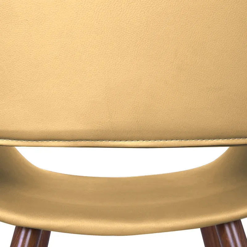 Carson Carrington Langa Faux Leather Mid-Century Dining Chair with Metal Legs