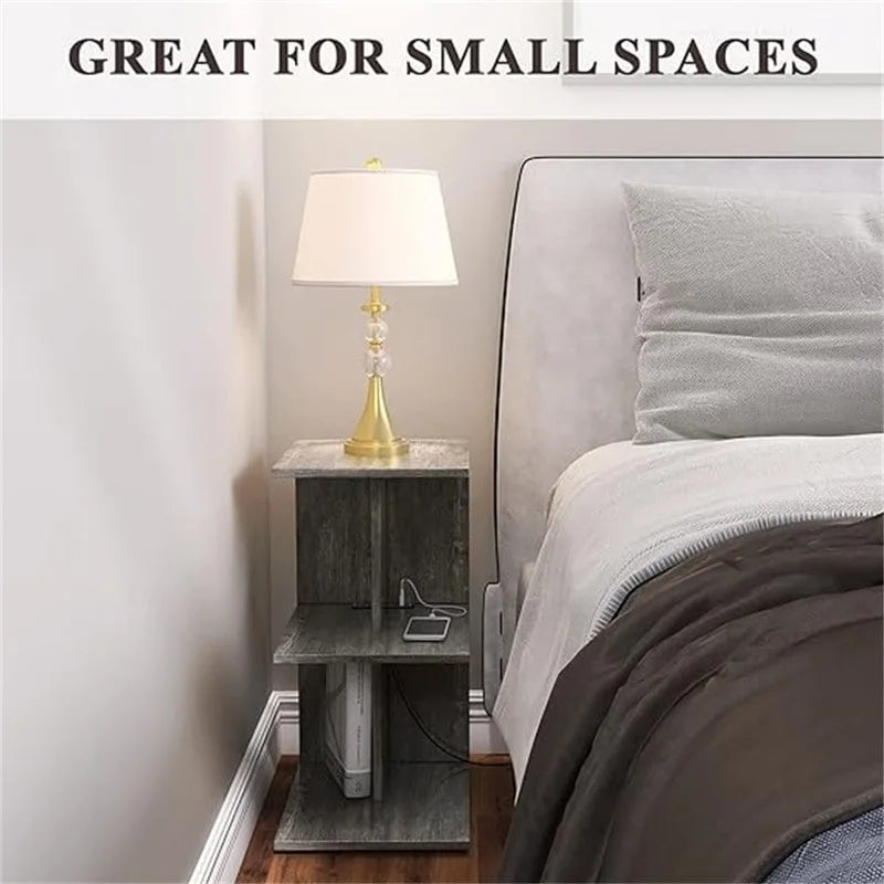 Table with USB Ports and Outlets