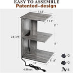 Table with USB Ports and Outlets