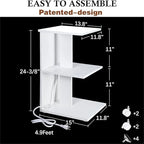 Table with USB Ports and Outlets