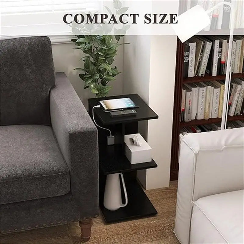 Table with USB Ports and Outlets