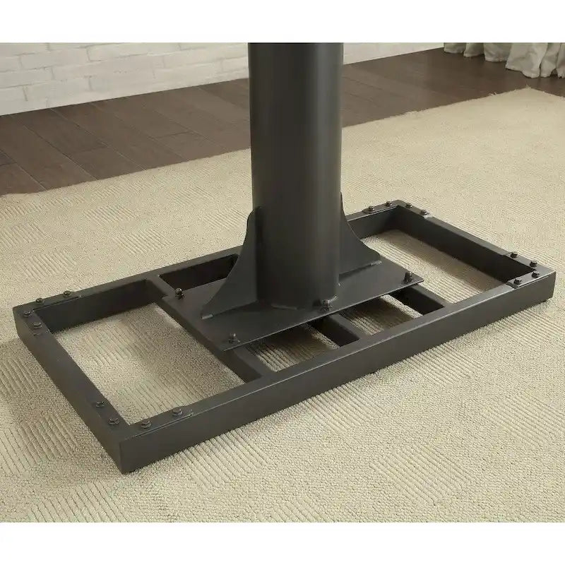 Furniture of America Kic Industrial Black 49-in Adjustable Standing Desk