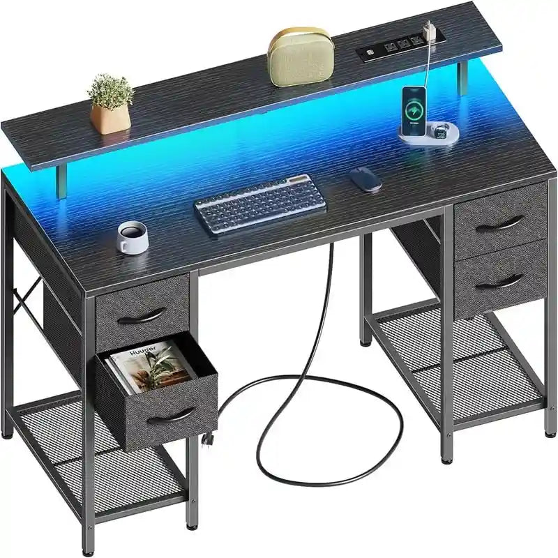47 inch Computer Desk with 4 Drawers