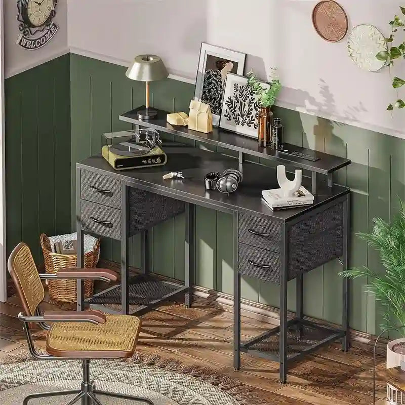 47 inch Computer Desk with 4 Drawers