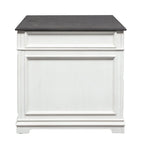 Allyson Park Wirebrushed White Charcoal Desk