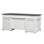 Allyson Park Wirebrushed White Charcoal Desk