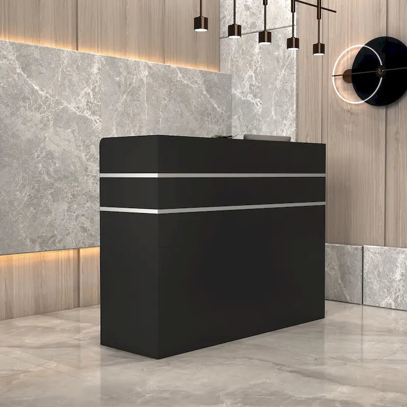 3-Drawer Reception Desk Reception Table Computer Writing Desk Working