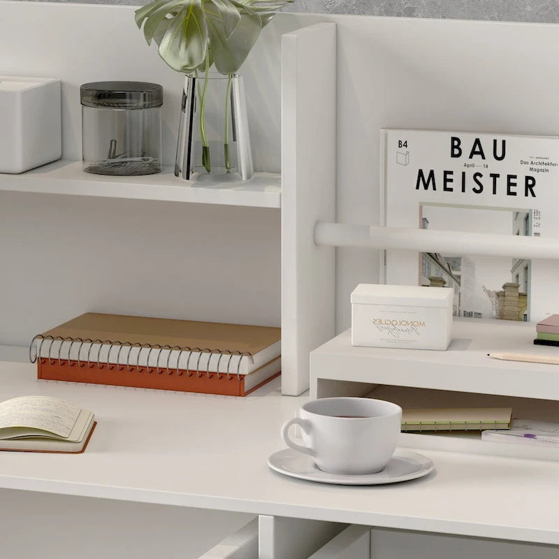 3-Drawer Reception Desk Reception Table Computer Writing Desk Working