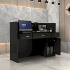 3-Drawer Reception Desk Reception Table Computer Writing Desk Working