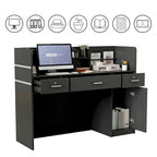 3-Drawer Reception Desk Reception Table Computer Writing Desk Working