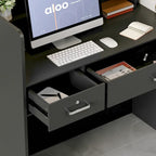 3-Drawer Reception Desk Reception Table Computer Writing Desk Working