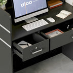 3-Drawer Reception Desk Reception Table Computer Writing Desk Working