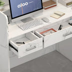 3-Drawer Reception Desk Reception Table Computer Writing Desk Working