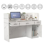 3-Drawer Reception Desk Reception Table Computer Writing Desk Working